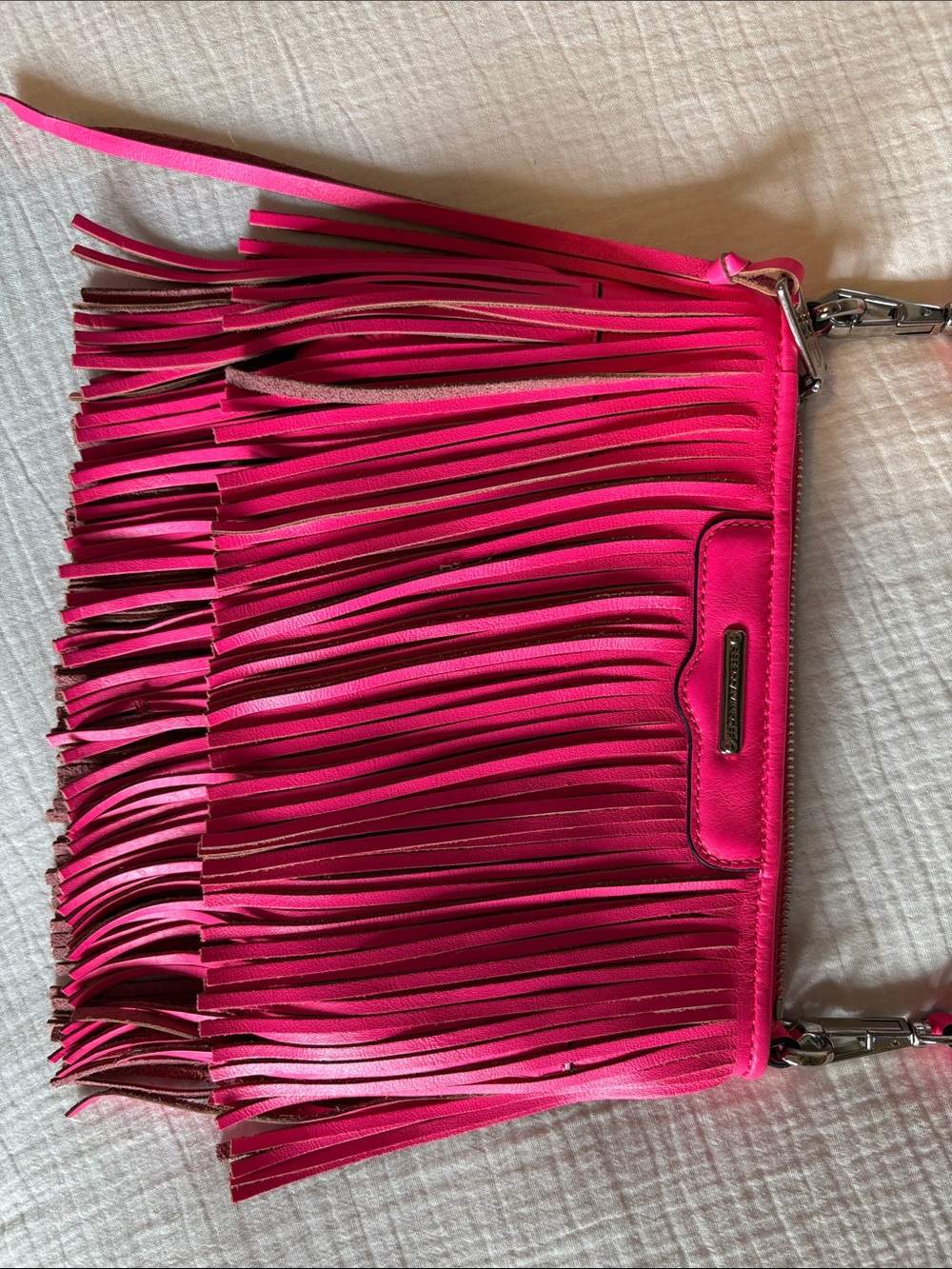 Rebecca Minkoff Finn Crossbody Bag - Electric Pink - Picture 2 of 7